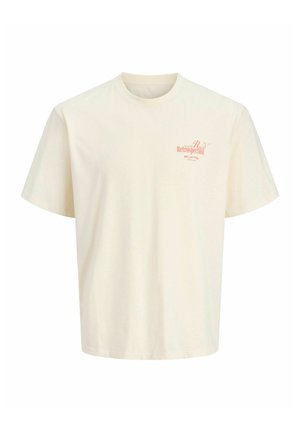 Jack & Jones, T-SHIRT PLUS SIZE T-SHIRT - Nyomott mintás póló - antique white