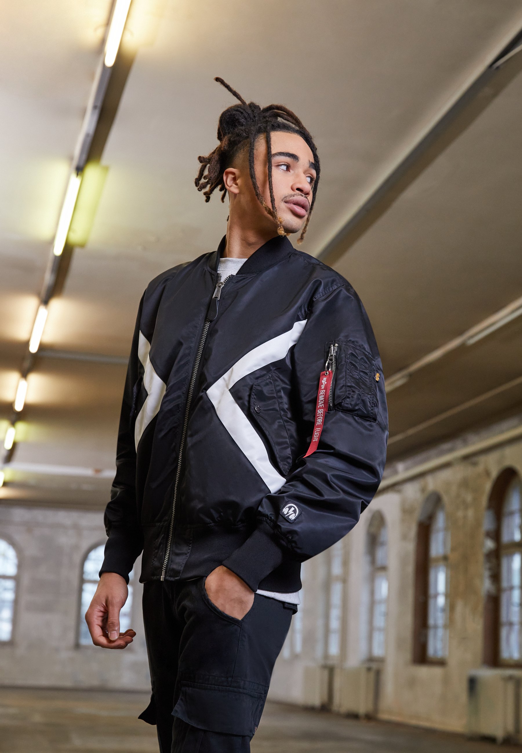 Alpha Industries NEIL BARRETT - Bomber Jacket - black - Zalando