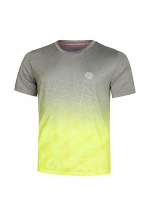 T-shirt con stampa - grey neon yellow
