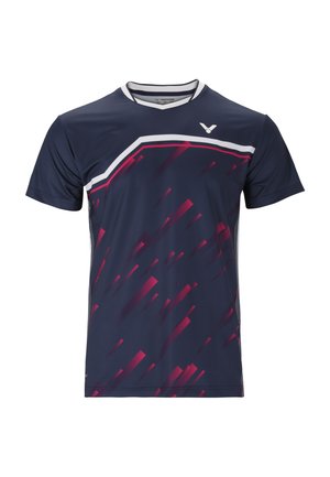 ANDERS ANTONSEN - Printtipaita - navy