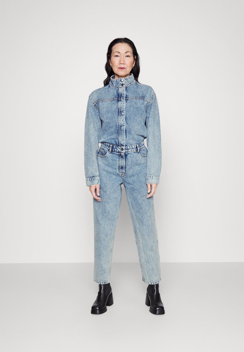 Gestuz KANDRA Jumpsuit washed mid blue/stone blue denim Zalando.co.uk