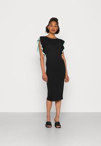 WAL G. KELLY - Vestido direito - black/mint