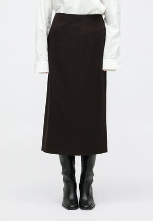 JUPE - A-snit nederdel - brown