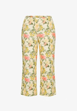 MIAMODA, CULOTTES, WIDE LEG, BOW PATTERN - Bukser - sorbet yellow