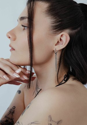 Wildcat LITTLE SATELLITE HOOPS PAIR  - Ohrringe - silver-coloured