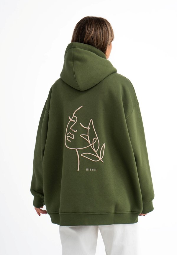 Kapuzenpullover - khaki