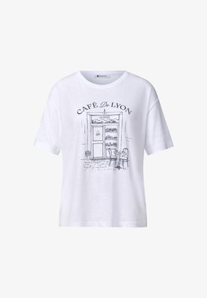 Street One, T-SHIRT MIT RUNDHALS UND FRONTPRINT - T-shirt imprimé - white
