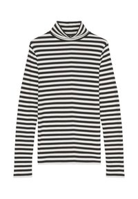 TURTLENECK STRIPES - Long sleeved top - black