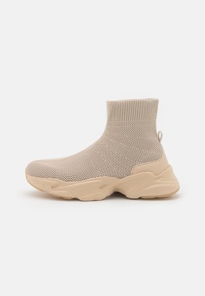 High-top trainers - beige