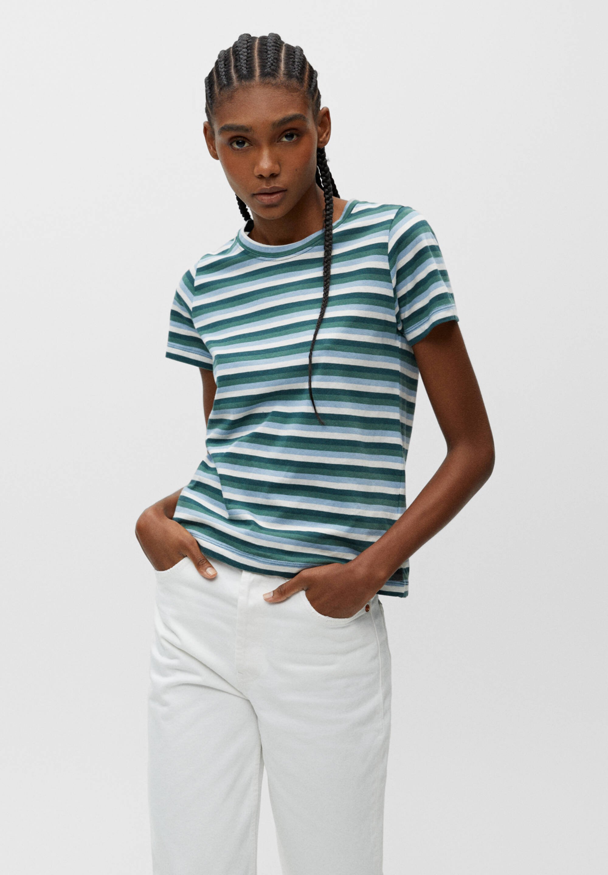 pull and bear striped t shirt