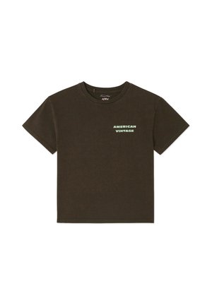 American Vintage, T-SHIRT ENFANT FIZVALLEY UNISEX - T-shirt print - choco vintage