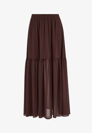 WE Fashion, Jupe longue - dark brown