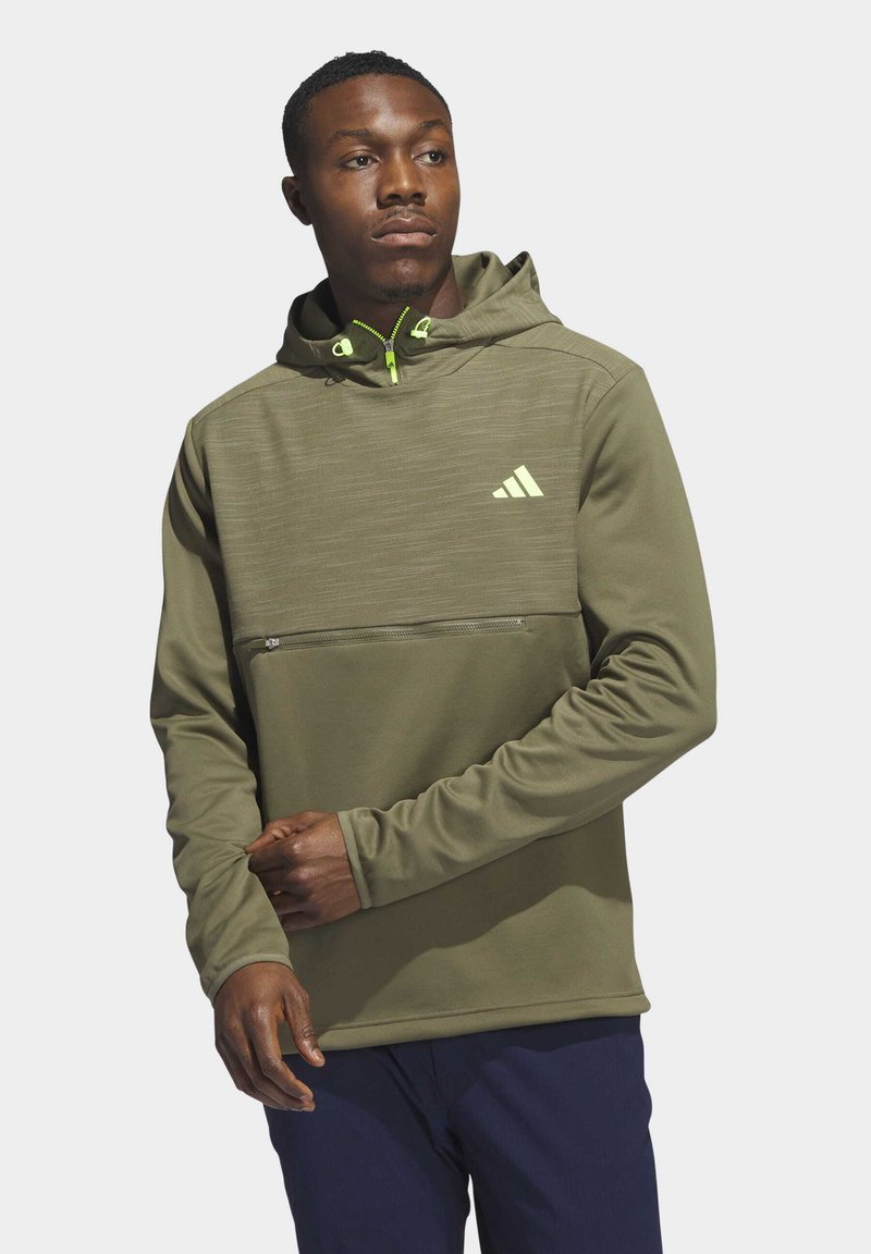 adidas Performance TEXTURED ANORAK Hoodie olive strata/olive Zalando.co.uk