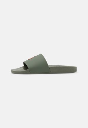 SLIDE - Badslippers - army olive/sailing orange