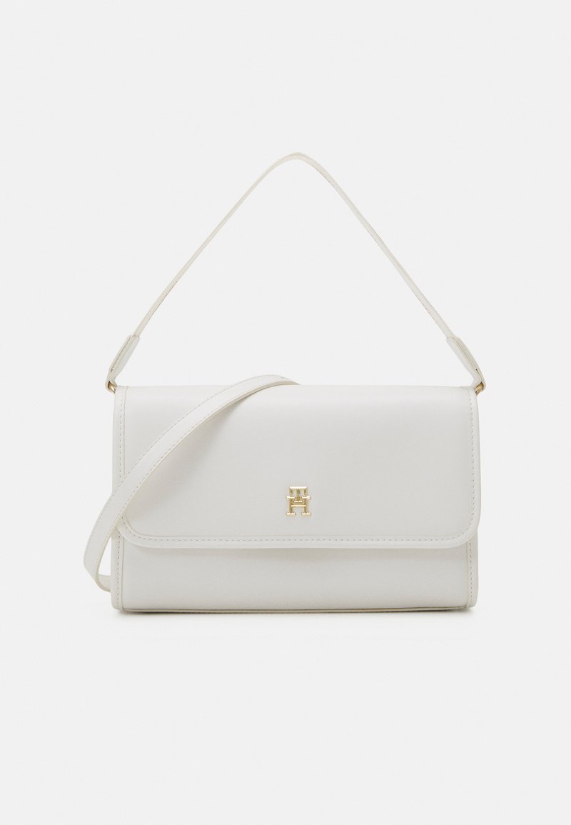 Tommy Hilfiger MONOTYPE SHOULDER BAG - Handtasche - ecru/offwhite  
