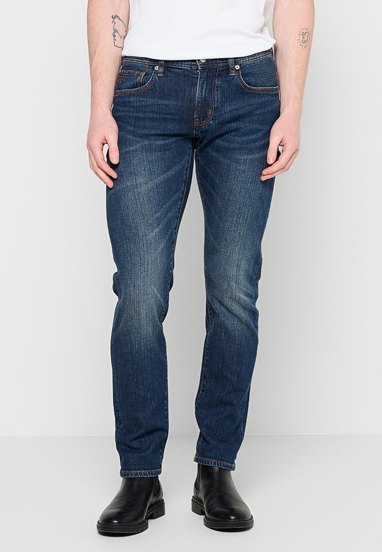 Armani Exchange Slim fit jeans donkerblauw Armani Exchange Slim fit jeans donkerblauw