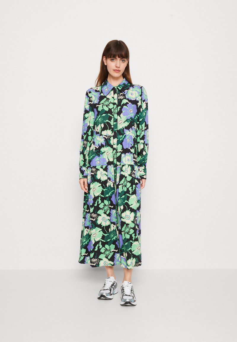 YAS YASMASLO LONG SHIRT DRESS - Φόρεμα πουκάμισο - black