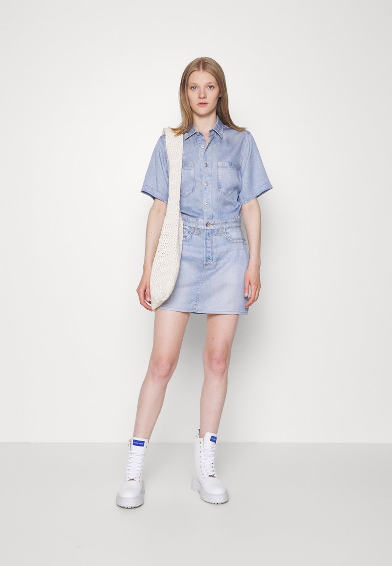 Damen Freizeitkleider | rag & bone LIQUID MIRAMAR DRESS Freizeitkleid blue denim - RS93411 Damen Freizeitkleider | rag & bone LIQUID MIRAMAR DRESS Freizeitkleid blue denim - RS93411