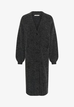 Gestuz, ALPHA LONG CARDIGAN - Gilet - charcoal