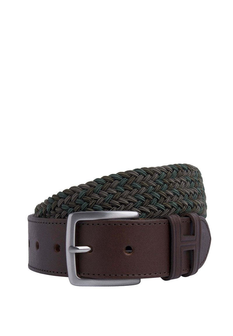 Hackett London MULTI PARA PLAIT BLT - Cinturón trenzado - brown