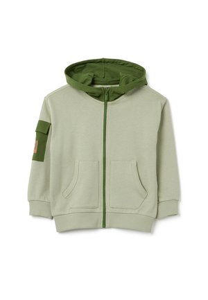 REGULAR FIT - Sudadera con cremallera - light green