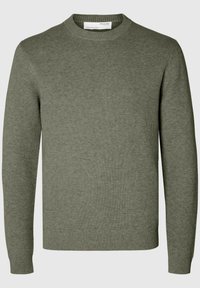 Selected Homme SLHDANE STRUCTURE CREW NECK - Svetr - vetiver