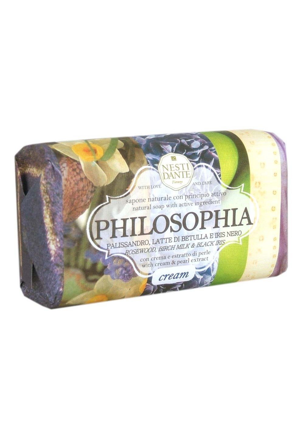 Nesti Dante Philosophia Seife – 250 G, Mit Creme & Perlen, Für Alle Hauttypen – Natürliche Olivenöl-Pflege