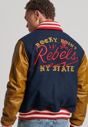 COLLEGE VARSITY PATCH - Bomber Jacket - eclipse navy