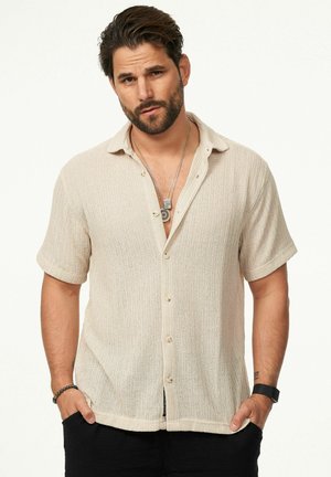 KURZARM REGULAR-FIT - Hemd - beige