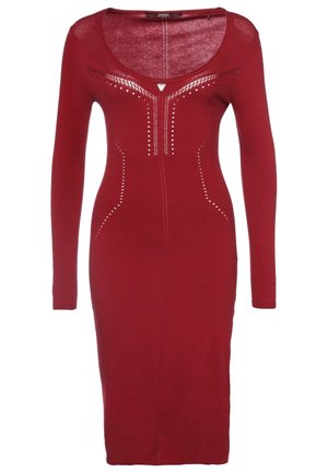 Strickkleid - red