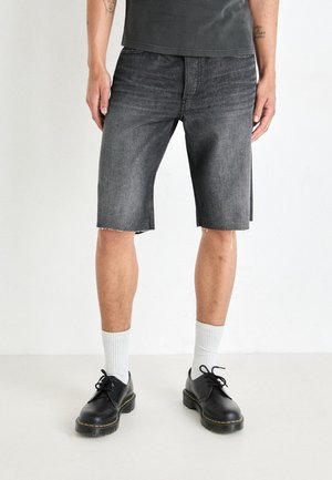 STRAIGHT - Denim shorts - ash black