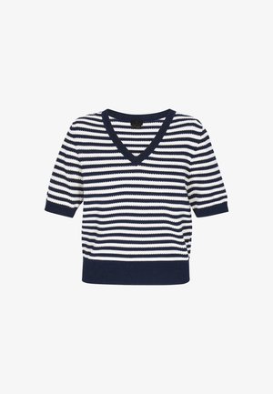 DreiMaster, T-shirts print - navy offwhite