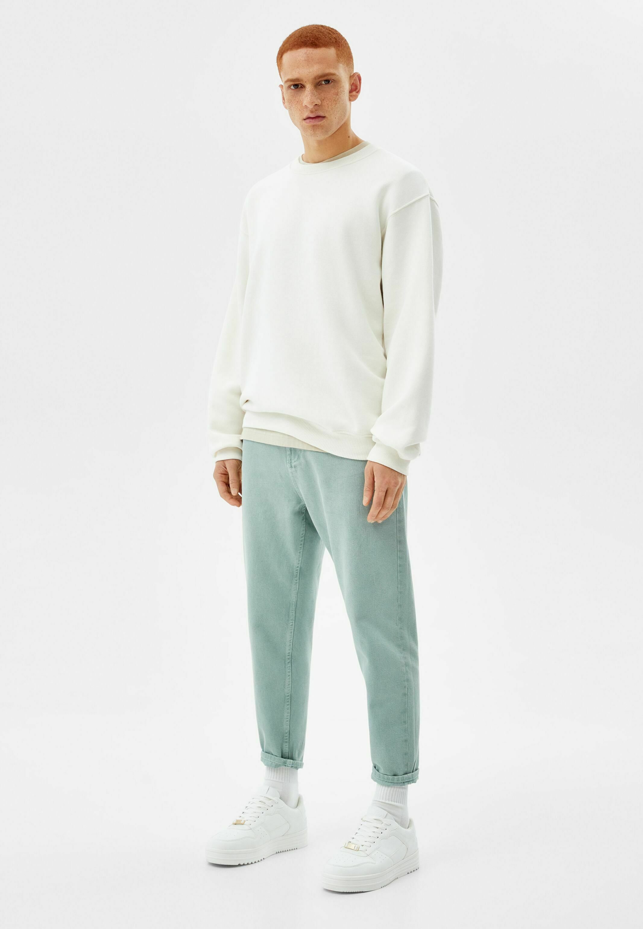 Bershka LOOSE - Relaxed fit jeans - green - Zalando.de