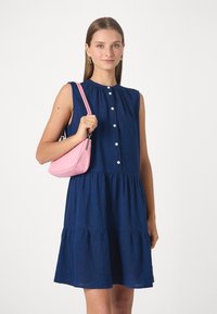 GAP TIERED - Tričkové šaty - dark indigo