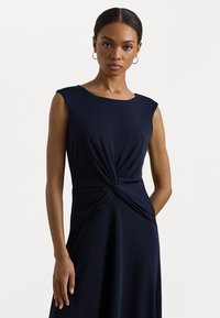 Lauren Ralph Lauren - TWIST FRONT JERSEY DRESS - Jersey dress - lighthouse navy Thumbnail Image 1