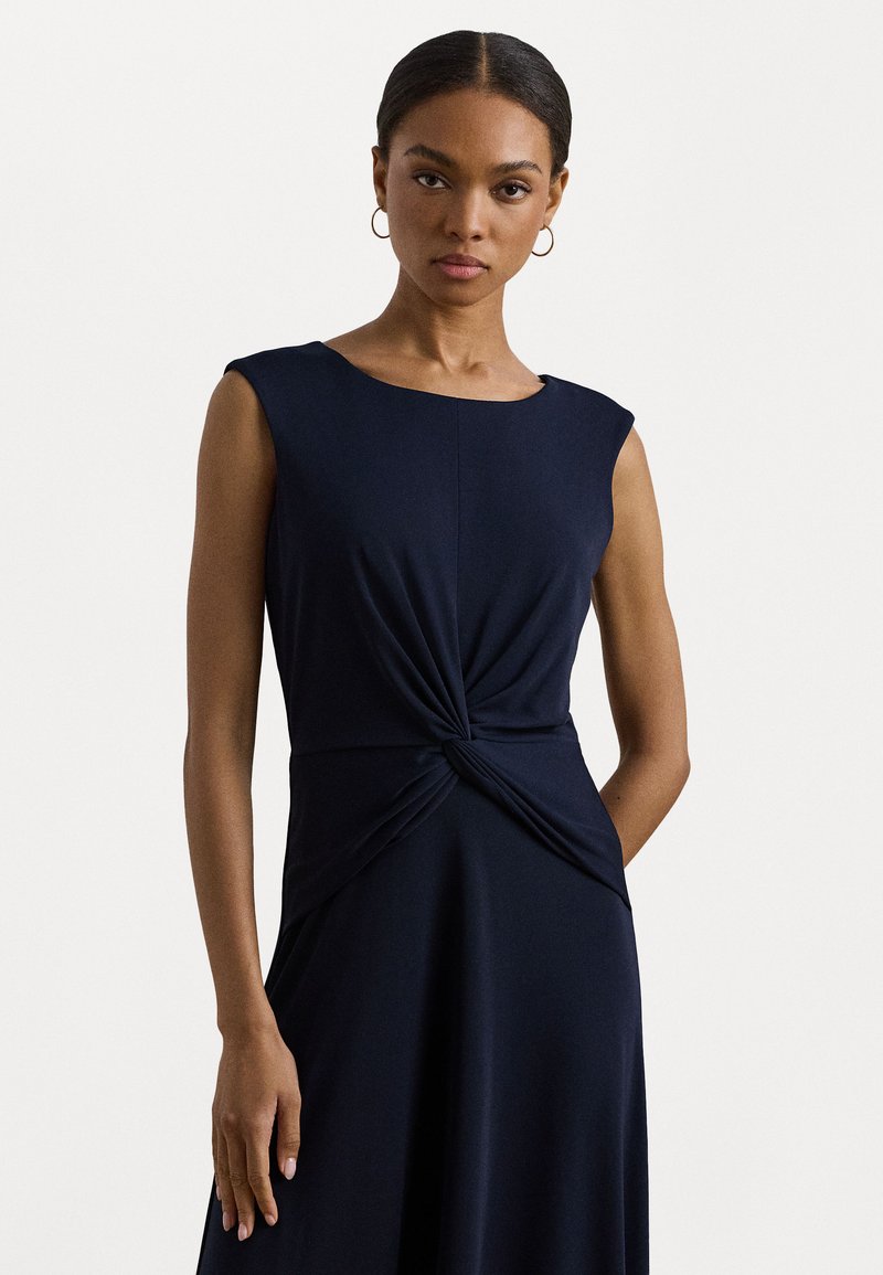 Lauren Ralph Lauren - TWIST FRONT JERSEY DRESS - Jersey dress - lighthouse navy, Enlarge