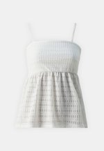 PIECES dam topp PCMAY - Bright White
