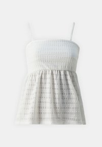 Pieces PCSULLY PEPLUM STRAP - Viršus - bright white