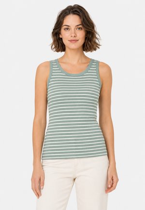 Sublevel, GESTREIFTES ÄRMELLOSES TANKTOP 2ER-SET RUNDHALSAUSSCHNITT - Top - schwarz-grün