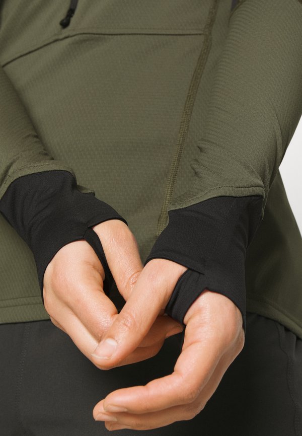 SENJA WARM1 HOOD - Long sleeved top - olive2