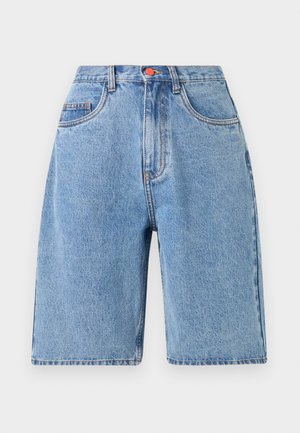 SUPER LOOSE UNISEX - Pantaloni scurți din denim - medium blue