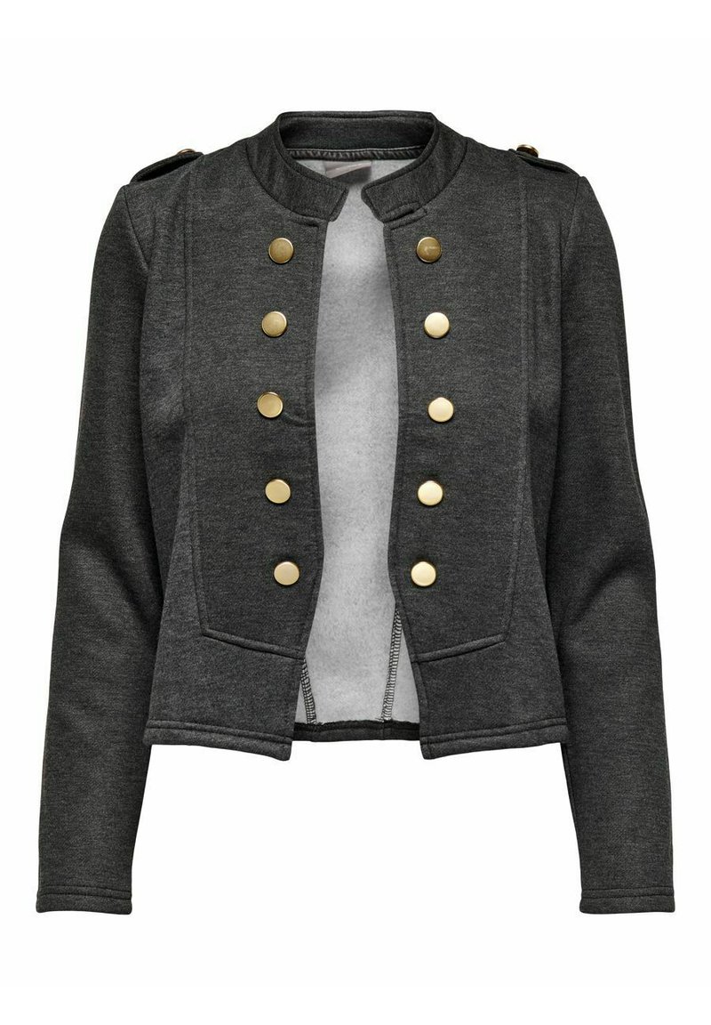 Only Blazer donkergrijs gemêleerd