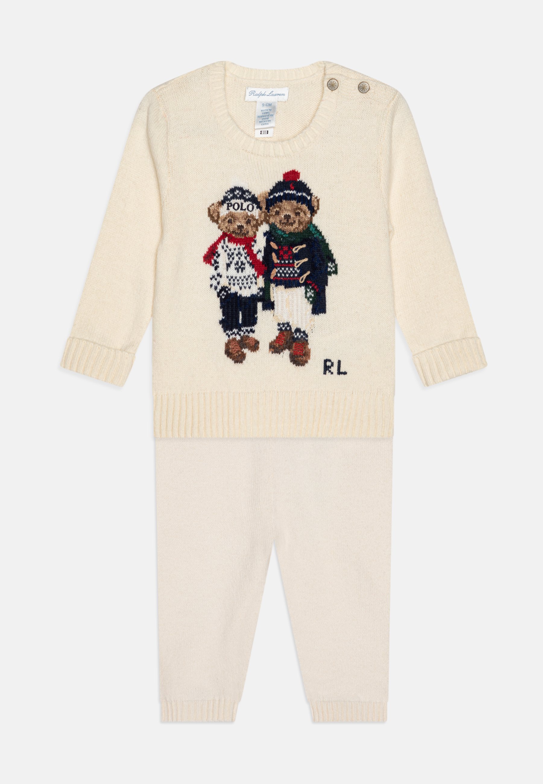 Polo Ralph Lauren BABY BEAR SET UNISEX Jumper cream/taupe