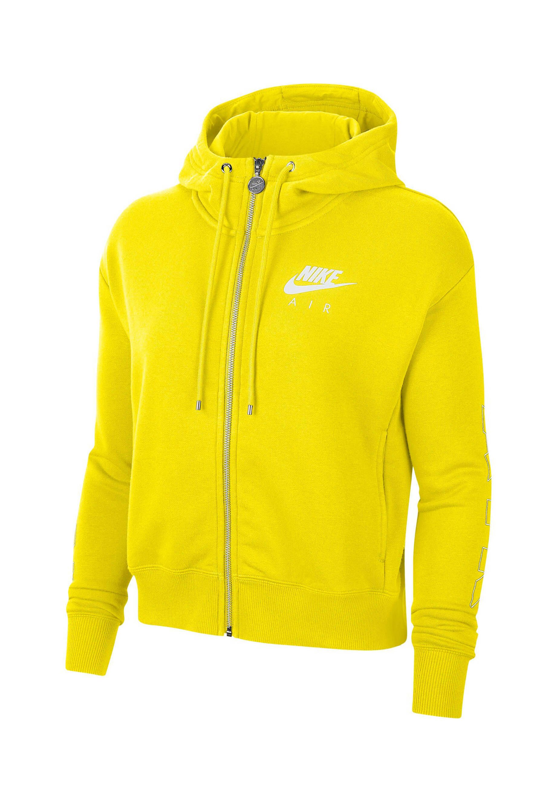 nike hoodie yellow and black