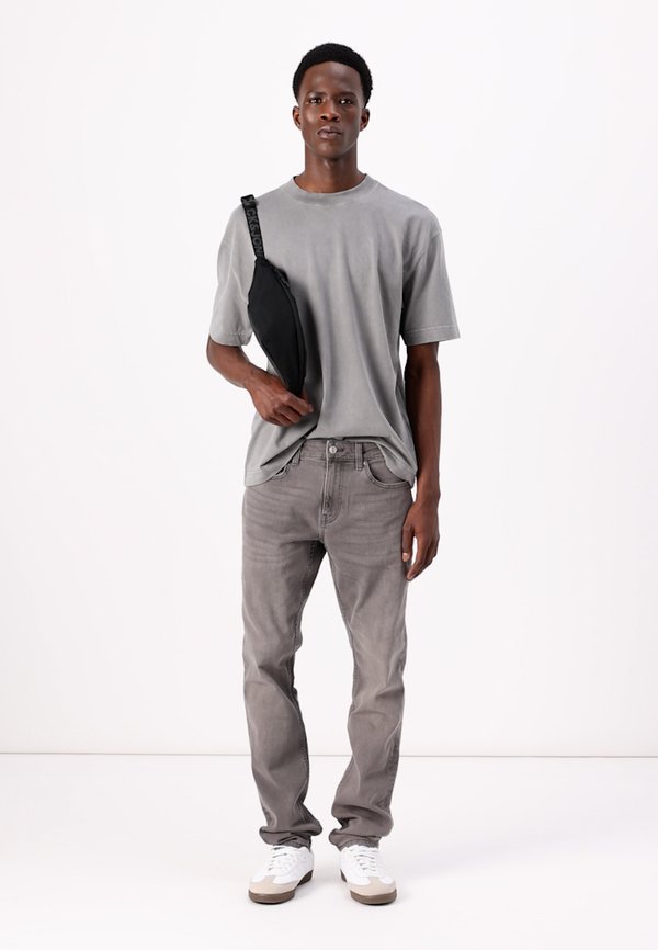 Boxy Heavyweight Washed Crew T-Shirt - Basic T-shirt - smoked pearl wash3