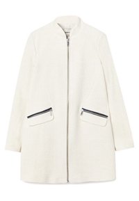 Stradivarius Abrigo corto - white