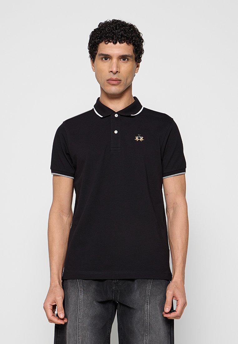 LA MARTINA Poloshirt zwart
