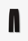 WIDE LEG SEAM PANTS - Jogginghose - black