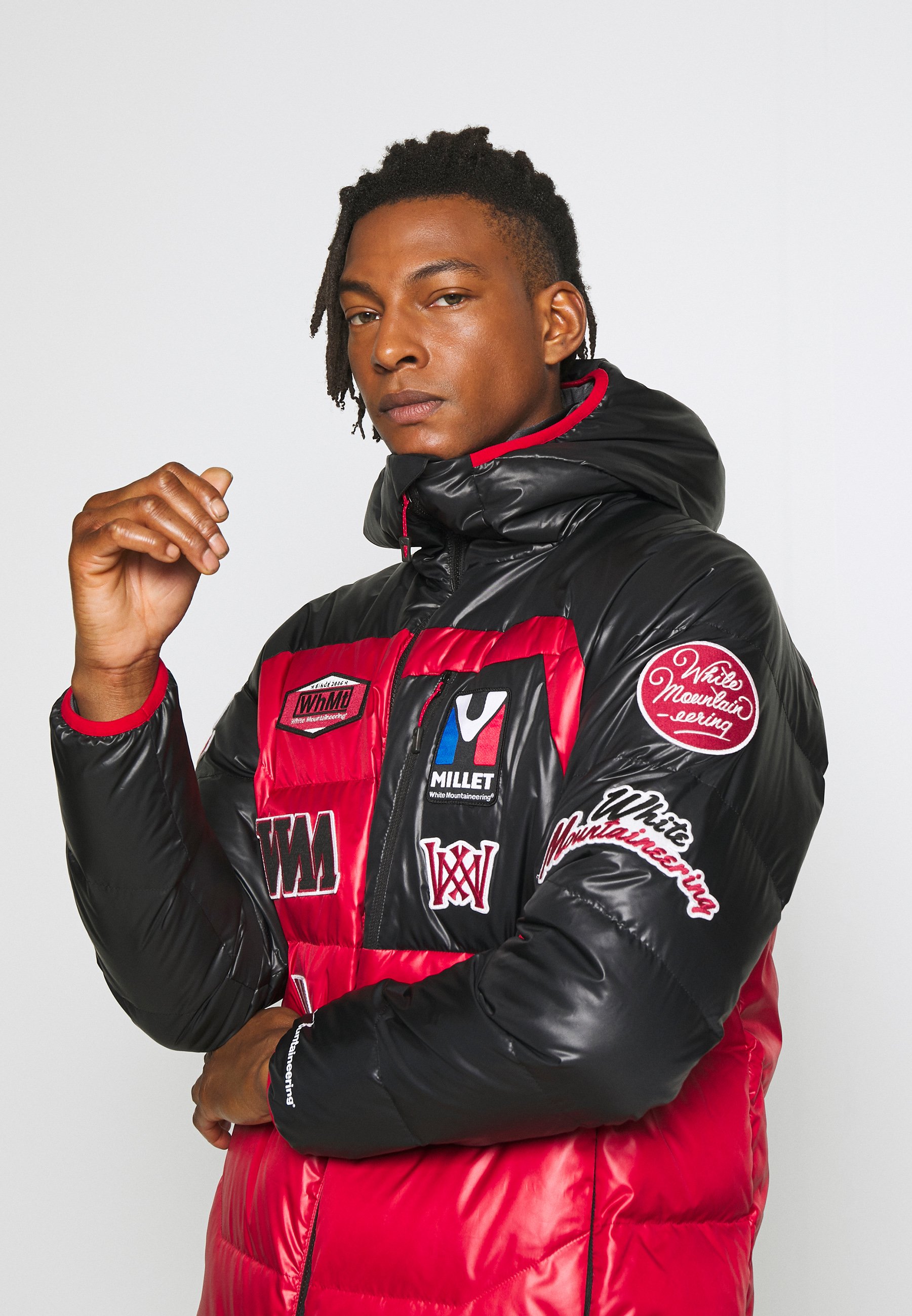 white mountaineering down jacket