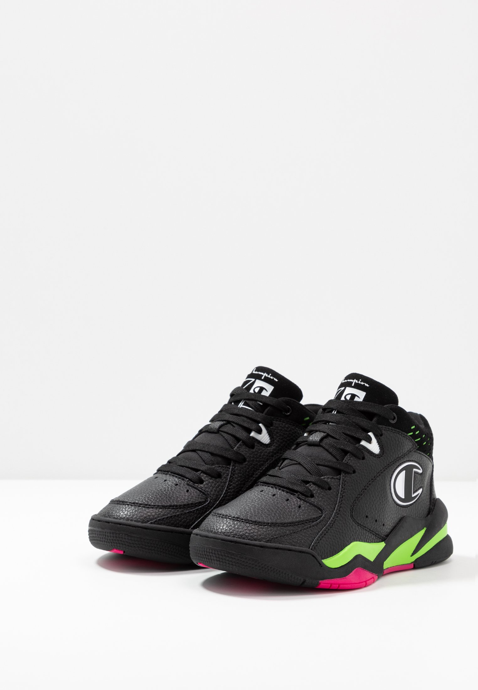 Champion MID CUT SHOE ZONE 90'S Basketballsko blackfluo Champion MID CUT SHOE ZONE 90'S Basketballsko white